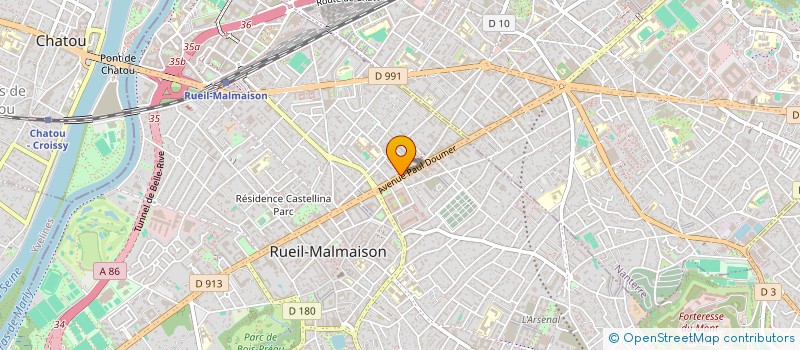 localisation de l'entreprise LOCATION 92 PLUS à RUEIL-MALMAISON