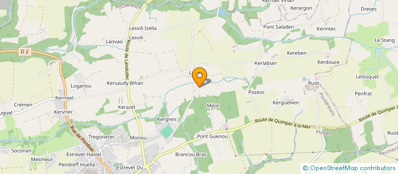 localisation de l'entreprise LOCATION A L'ANNEE MEUBLEE  POULDREUZIC
