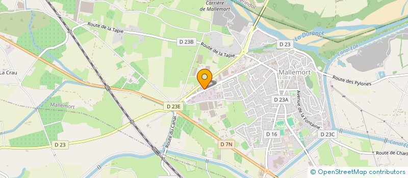localisation de l'entreprise LOCATION A LA COURNEUVE à MALLEMORT