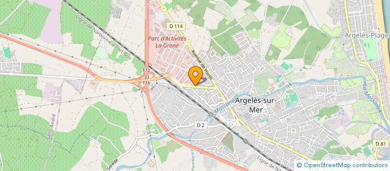 localisation de l'entreprise LOCATION AMENAGEMENT à ARGELES-SUR-MER