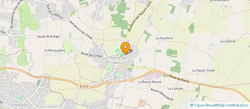 localisation de l'entreprise LOCATION AU CORBIER à LA PLAINE-SUR-MER