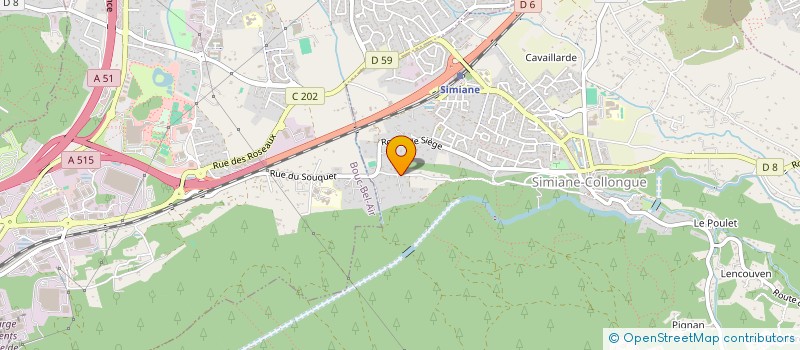 localisation de l'entreprise LOCATION AUBERT MALET  SIMIANE-COLLONGUE