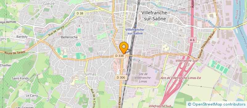 localisation de l'entreprise LOCATION AUTOMOBILE RHONE-ALPES à LIMAS