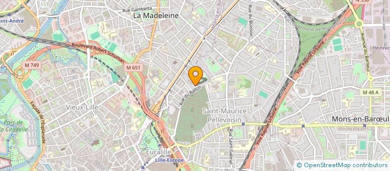 localisation de l'entreprise LOCATION BALLON à LA MADELEINE