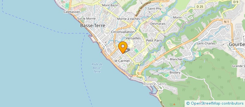 localisation de l'entreprise LOCATION BEN à BASSE TERRE
