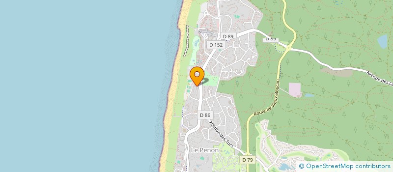 localisation de l'entreprise LOCATION BOURDAINES  SEIGNOSSE