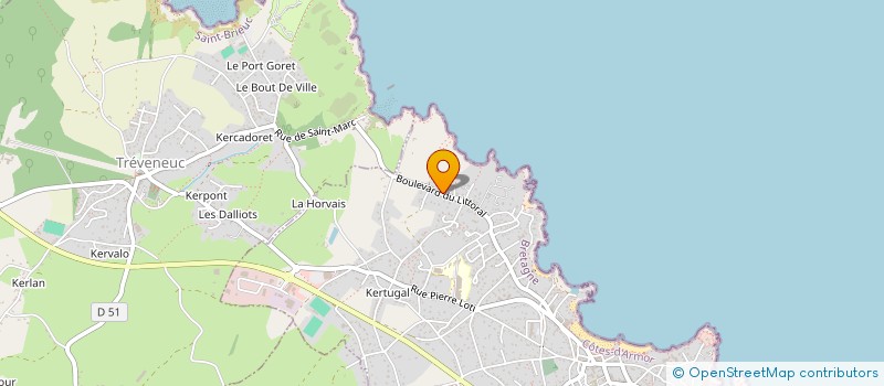localisation de l'entreprise LOCATION BOURGEOIS LALLEMENT  SAINT-QUAY-PORTRIEUX