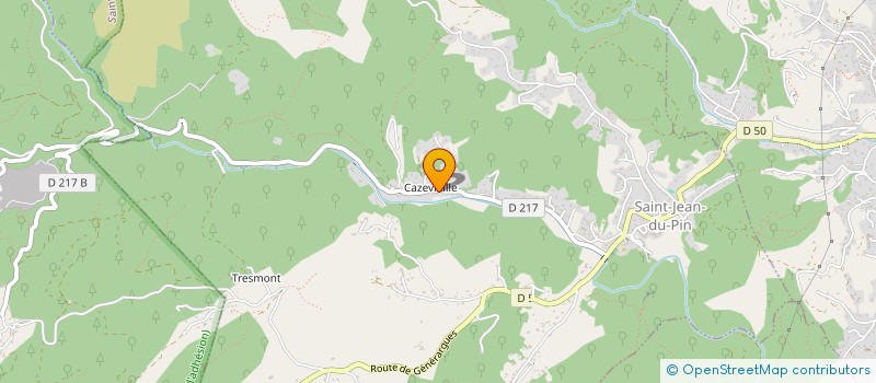 localisation de l'entreprise LOCATION CAZEVIEILLE  SAINT-JEAN-DU-PIN