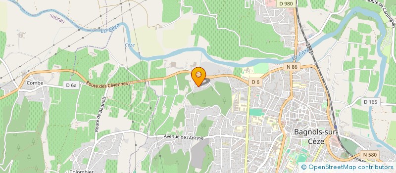 localisation de l'entreprise LOCATION CHATAIGNIERS 30200  BAGNOLS-SUR-CEZE