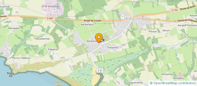 localisation de l'entreprise LOCATION CLOT  CROZON