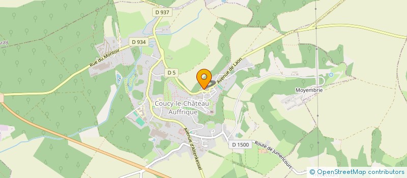 localisation de l'entreprise LOCATION COUCY LE CHATEAU à COUCY-LE-CHATEAU-AUFFRIQUE