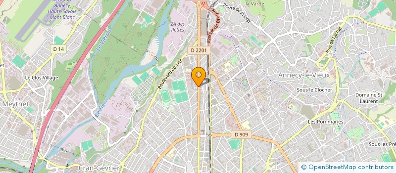 localisation de l'entreprise LOCATION D'APPARTEMENT MEUBLE à ANNECY