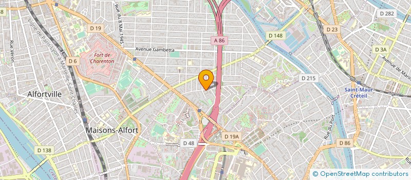 localisation de l'entreprise LOCATION DE LOCAUX A USAGE DE DEPOT à MAISONS-ALFORT