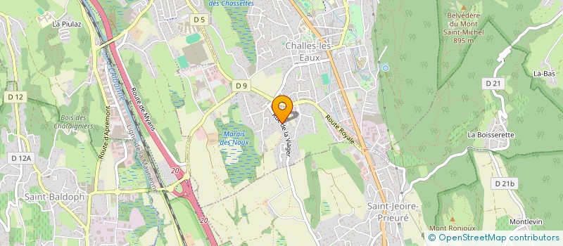 localisation de l'entreprise LOCATION DE LOGEMENTS MEUBLES  CHALLES-LES-EAUX