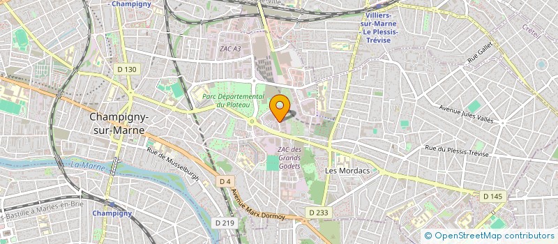 localisation de l'entreprise LOCATION DE MATERIEL DE BATIMENT ET DE TRAVAUX PUBLICS à CHAMPIGNY-SUR-MARNE