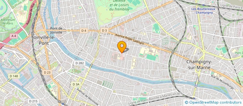 localisation de l'entreprise LOCATION DE MATERIEL DE TRAVAUX PUBLICS à CHAMPIGNY-SUR-MARNE