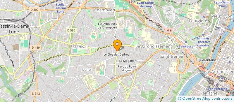localisation de l'entreprise LOCATION DE MATERIELS DE SPECTACLES APPELS à LYON