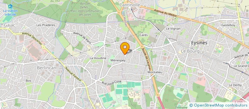 localisation de l'entreprise LOCATION DE VEHICULES TERRESTRE A MOTEUR A COURTE ET MOYENNE DUREE  LE HAILLAN