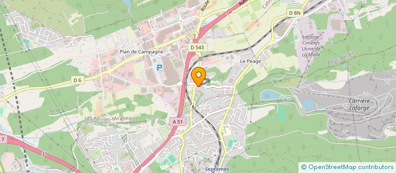 localisation de l'entreprise LOCATION DES RIGONS à LES PENNES-MIRABEAU