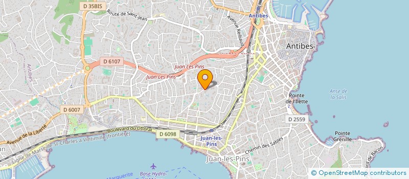 localisation de l'entreprise LOCATION DK2 JUAN  ANTIBES