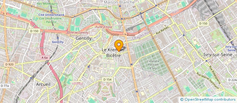 localisation de l'entreprise LOCATION EN MEUBLE NON PROFESSIONNEL  LE KREMLIN-BICETRE