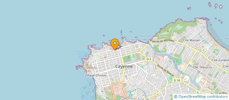 localisation de l'entreprise LOCATION ENGINS GUYANE  CAYENNE