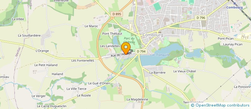 localisation de l'entreprise LOCATION ERNEE BELLE-PLANTE  COMBOURG