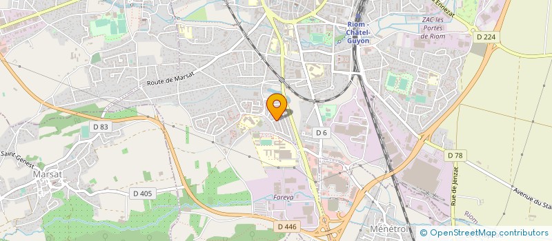 localisation de l'entreprise LOCATION ET MONTAGE DE MATERIELS à RIOM