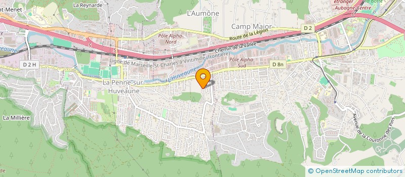 localisation de l'entreprise LOCATION FACTURATION AMBULANCES  MARSEILLE