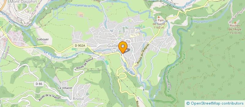 localisation de l'entreprise LOCATION FONTLOUBE  GUILLESTRE