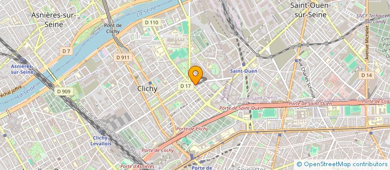 localisation de l'entreprise LOCATION G. SORET à CLICHY