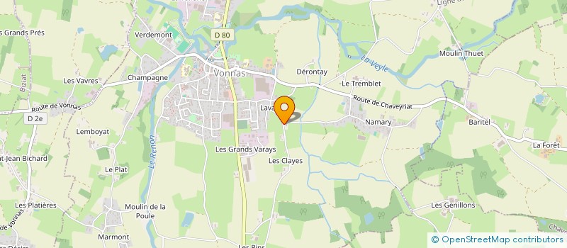 localisation de l'entreprise LOCATION GAILLARD THIBAUT ET BERANGERE  VONNAS