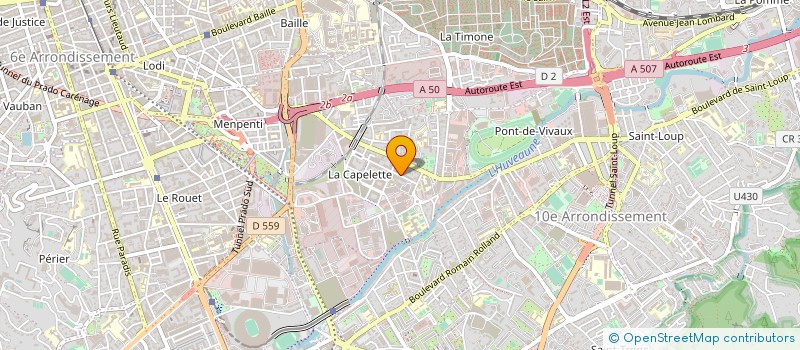 localisation de l'entreprise LOCATION GESTION DE LA CAPELETTE à MARSEILLE