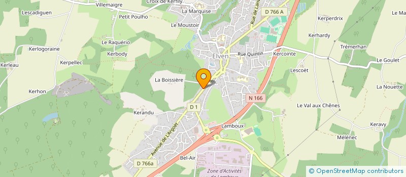 localisation de l'entreprise LOCATION IMMOBILIERE DU GOLFE  ELVEN