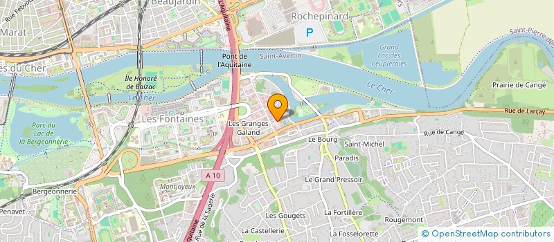 localisation de l'entreprise LOCATION JAFFRAY à SAINT-AVERTIN