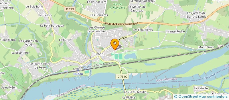 localisation de l'entreprise LOCATION JOLLIVET REDUREAU  OUDON