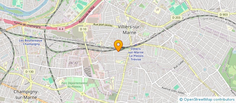 localisation de l'entreprise LOCATION KER-GESLIN  VILLIERS-SUR-MARNE
