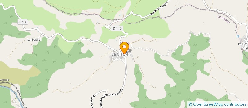 localisation de l'entreprise LOCATION LIESSE  LE CLAPIER