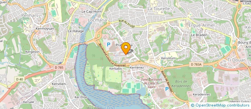 localisation de l'entreprise LOCATION LONGUE DUREE à QUIMPER