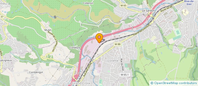 localisation de l'entreprise LOCATION LORETTOISE DE TRAVAUX PUBLICS  LORETTE