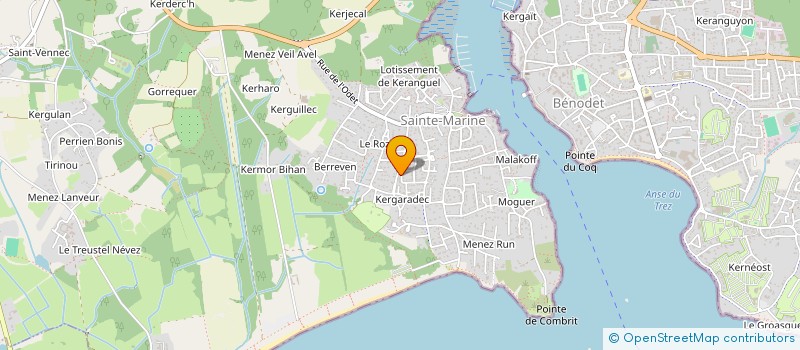 localisation de l'entreprise LOCATION MAISON SAINTE MARINE  COMBRIT