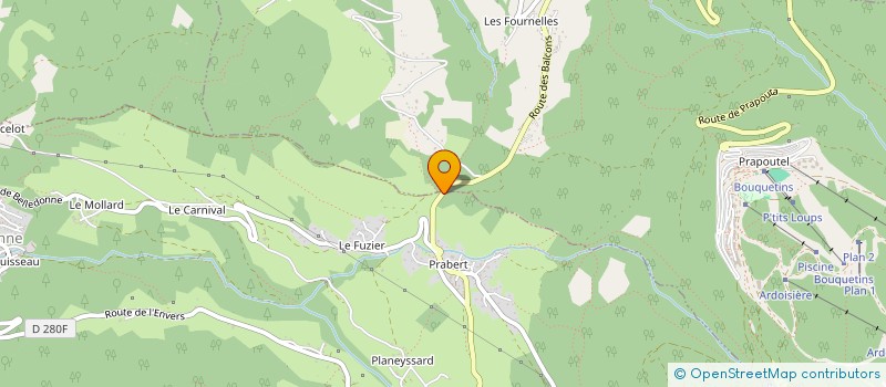 localisation de l'entreprise LOCATION MALAXEURS ET TRAVAUX PUBLICS  LAVAL-EN-BELLEDONNE