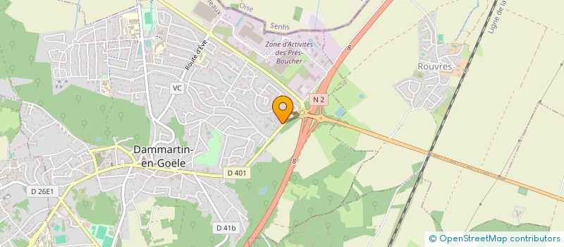 localisation de l'entreprise LOCATION MATERIEL CAFES HOTELS RESTAURAN à DAMMARTIN-EN-GOELE