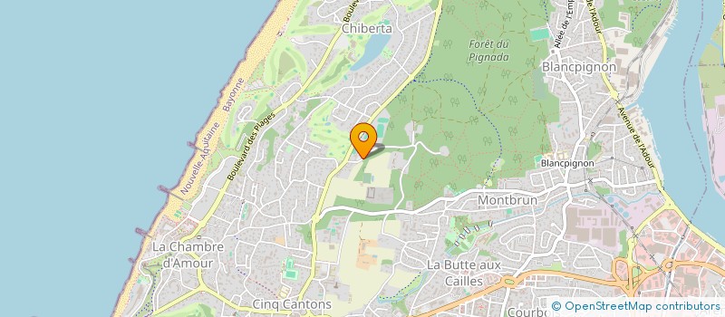 localisation de l'entreprise LOCATION MATERIEL TRAVAIL PUBLIC à ANGLET