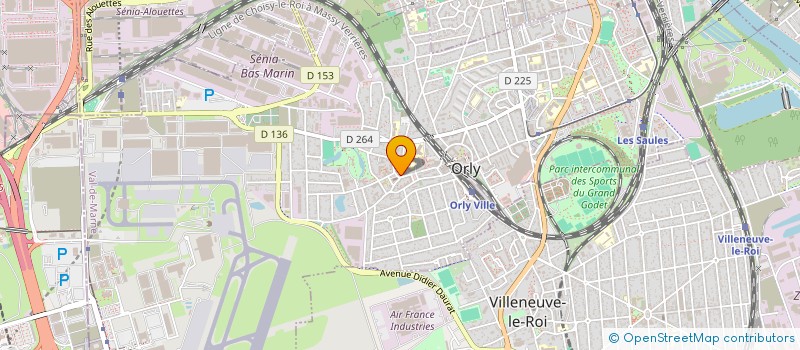 localisation de l'entreprise LOCATION MATERIEL TRAVAUX PUBLICS ABEL à ORLY