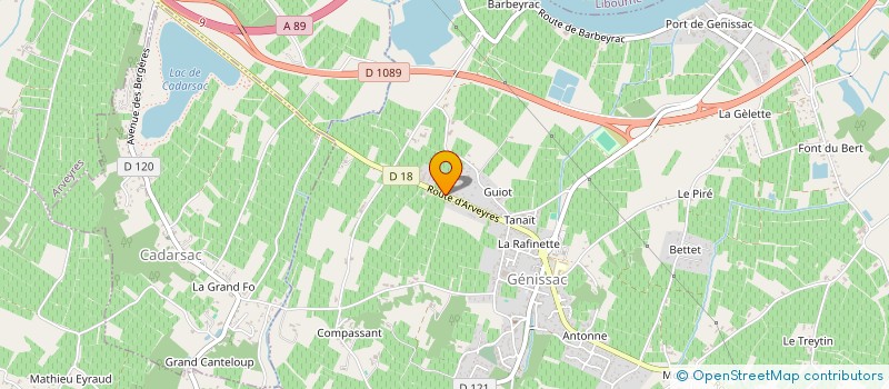 localisation de l'entreprise LOCATION MATERIEL VINICOLE à GENISSAC