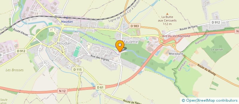 localisation de l'entreprise LOCATION MAULETTE  HOUDAN