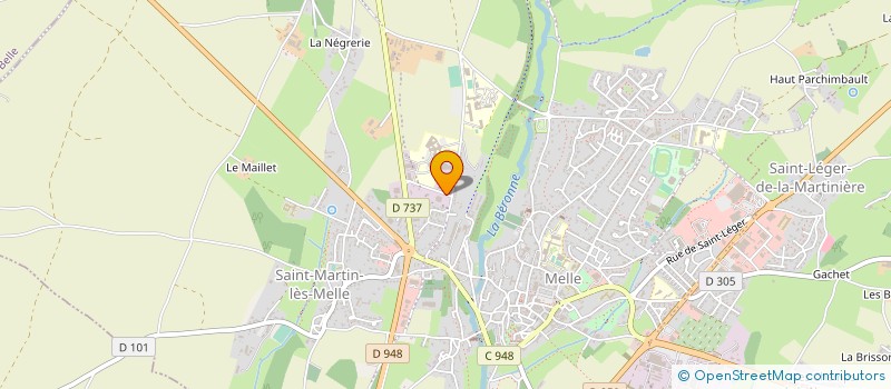 localisation de l'entreprise LOCATION MELLOISE  MELLE