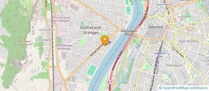 localisation de l'entreprise LOCATION MEUBLE  GUILHERAND-GRANGES