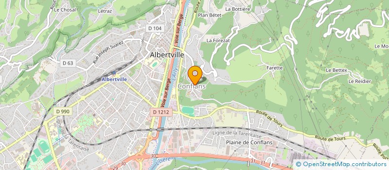 localisation de l'entreprise LOCATION MEUBLEE  ALBERTVILLE